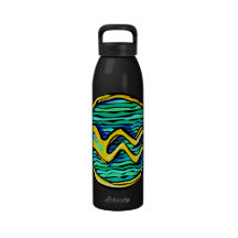 Stained Glass Aquarius Drinking Bottle