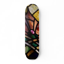 Stained Glass At The San Diego Maritime Museum skateboards by lifesphere Stained Glass At The San Diego Maritime Museum skateboards