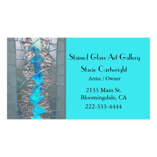 Stained Glass Business Card Zazzle