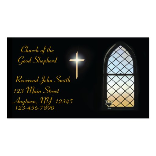 Stained Glass Business Card (front side)