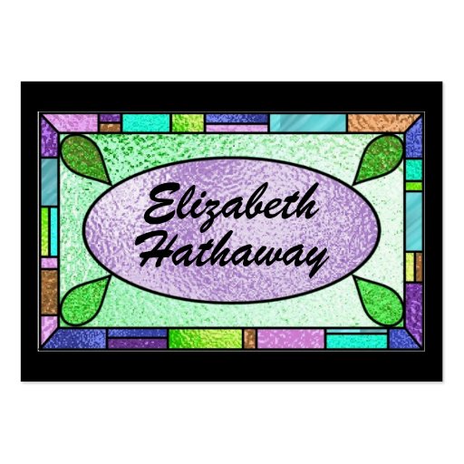 Stained Glass Business Card by SRF (front side)