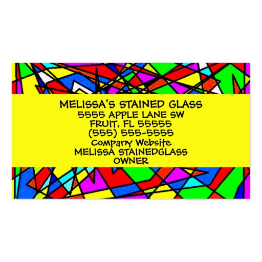 Stained Glass Business Cards