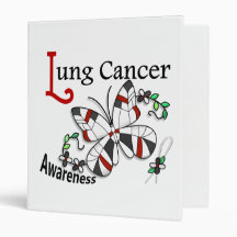 Stained Glass Butterfly 2 Lung Cancer Binder