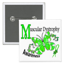 Stained Glass Butterfly 2 Muscular Dystrophy Pin