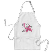 Stained Glass Butterfly Breast Cancer Apron