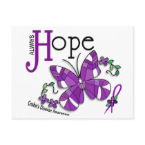 Stained Glass Butterfly Crohn's Disease Post Cards