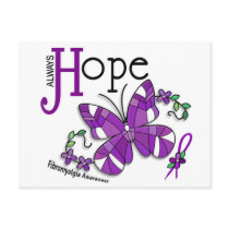 Stained Glass Butterfly Fibromyalgia Post Cards