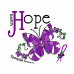 Stained Glass Butterfly Fibromyalgia t-shirts