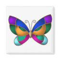 Stained Glass Butterfly magnets