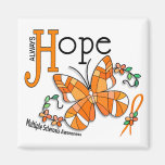 Stained Glass Butterfly Multiple Sclerosis Refrigerator Magnets