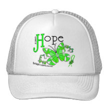Stained Glass Butterfly Non-Hodgkins Lymphoma Hats