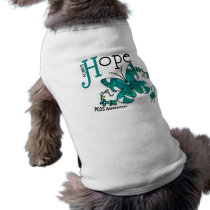 Stained Glass Butterfly PCOS Doggie T-shirt