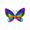 Stained Glass Butterfly t-shirts