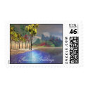 Stained Glass C35, Season's Greetings postage by oderry08 Stained Glass C35, Season's Greetings postage