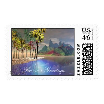 Stained Glass C35, Season's Greetings Stamps by oderry08
