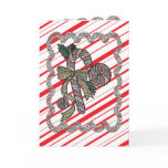 Stained Glass Candy Cane Card Front