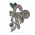 Stained Glass Candy Cane Pocket Design t-shirts