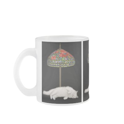 Stained Glass Cat Sunlamp Glass Mug