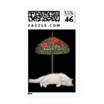 Stained Glass Cat Sunlamp Postage