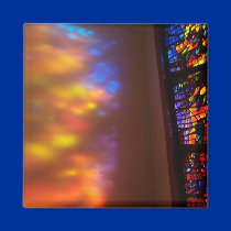 Stained Glass Church Cathedral Window Magnet Art