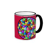 Stained Glass Circle Mug mugs