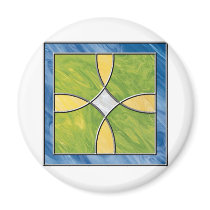 Stained Glass Cross magnets