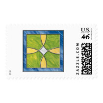 Stained Glass Cross postage