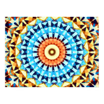 Stained Glass Digital Abstract Art Poster posters