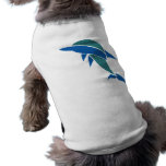 Stained Glass Dolphin Dog Tee