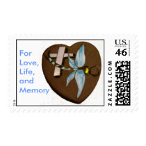 Stained Glass Dragonfly, For Love,Life, and Memory postage