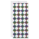 Stained Glass Effect Floral Pattern. Rack Cards