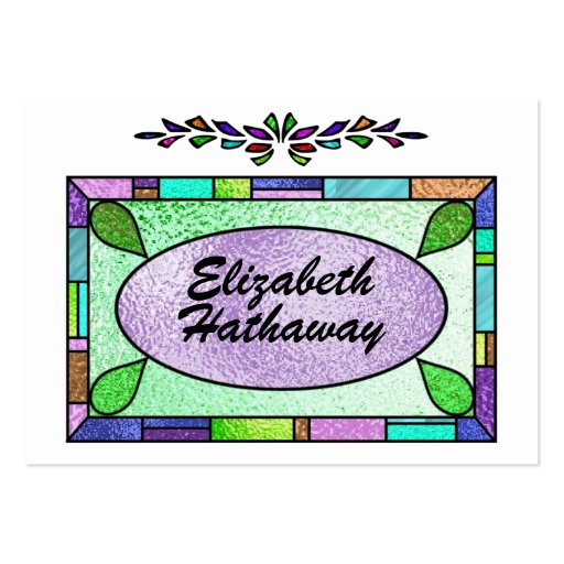 Stained Glass Enclosure / Business Card by SRF