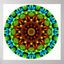 Stained Glass Finger Paint. Posters
