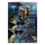 Stained Glass Fish - Awesome Zazzler Greeting Card
