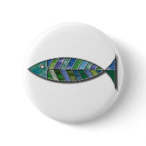 Stained Glass Fish buttons by inkles Stained Glass Fish buttons