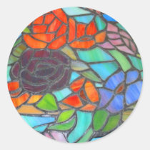 Stained Glass Floral Sticker stickers