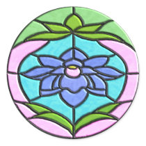 STAINED GLASS FLOWER by SHARON SHARPE stickers by sharonsharpe STAINED GLASS FLOWER by SHARON SHARPE stickers