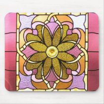 Stained Glass Flower mousepads by SweetRascal Stained Glass Flower mousepads