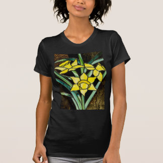 STAINED GLASS FLOWERS T SHIRTS