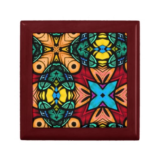 stained glass gift box zazzle stained glass gift box zazzle