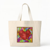 Stained Glass Heart bags by SweetRascal Stained Glass Heart bags