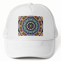 Stained Glass Kaleidoscope #2 Mesh Hat