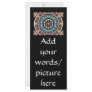 Stained Glass Kaleidoscope #2 Customized Rack Card