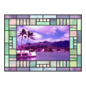 Stained Glass Landscape Poster posters by elena_indolfi Stained Glass Landscape Poster posters
