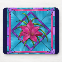 Stained Glass Lilly mousepads by SweetRascal Stained Glass Lilly mousepads