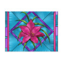 Stained Glass Lilly postcards by SweetRascal Stained Glass Lilly postcards