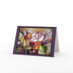 Stained Glass Luxury Flower Greeting Card