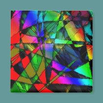 Stained glass magnets