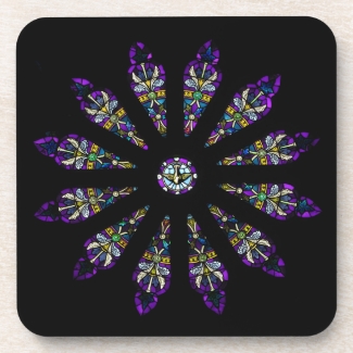 Stained Glass Mandala Coasters
