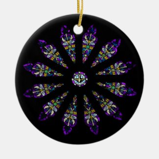 Stained Glass Mandala Ornament